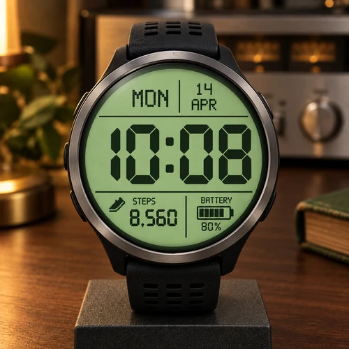 Retro LCD cadran