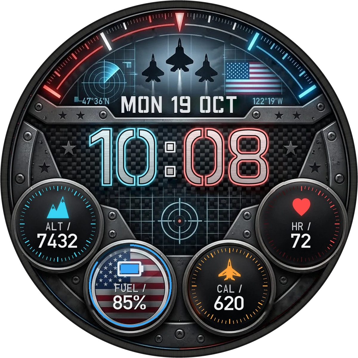 Freedom Squadron watchface